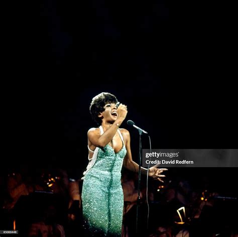 Welsh Singer Shirley Bassey Performs Live On Stage In Concert Circa