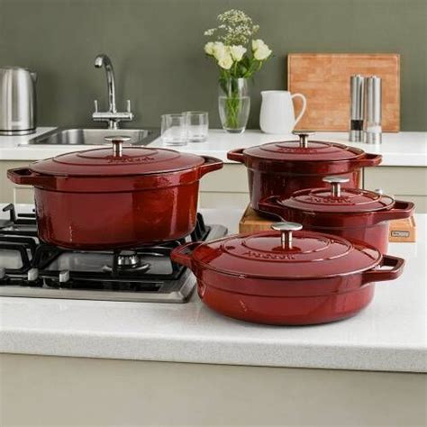 Cast Iron Casserole Set Piece Matte Black Cast Iron Cookware From