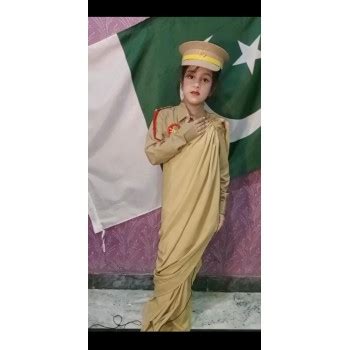 Pakistan Army Saree Uniform For Girls