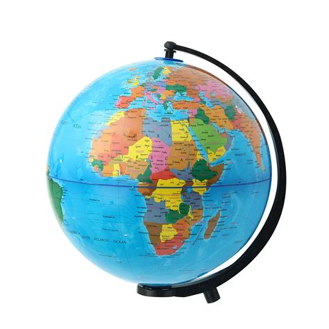 New 25cm Rotating World Earth Globe Atlas Map Geography Education Xmas ...