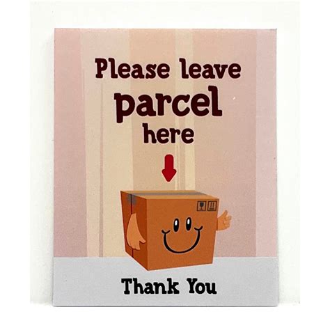 Please Leave Parcel Here Thank You Sign Signage Delivery Sign