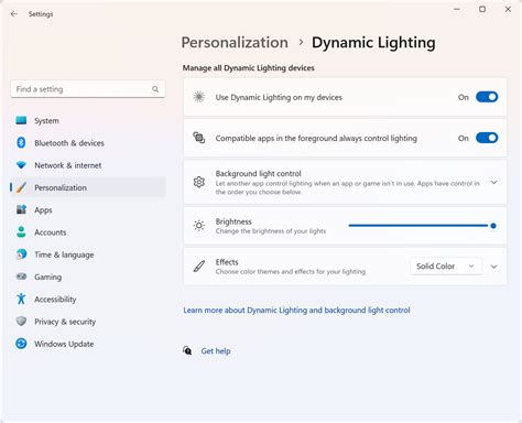 Dynamic lighting - UWP applications | Microsoft Learn