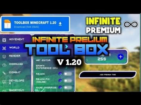 Toolbox For Minecraft PE 1 20 INFINITE TIME No Crash PREMIUM