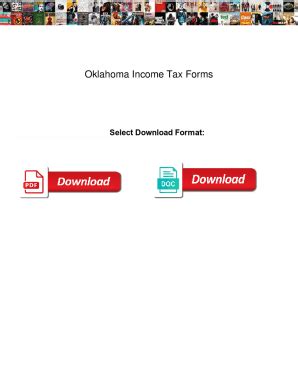 Fillable Online Oklahoma Income Tax Forms Oklahoma Income Tax Forms