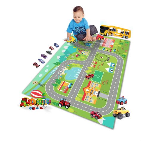 Kit 03 Unid Tapete Lúdico Hot Wheels 68x100cm Elo7