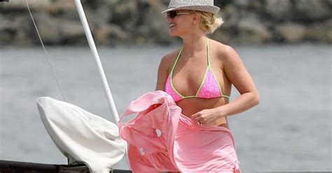 Britney Spears In Pink Bikini In Marina Del Rey May