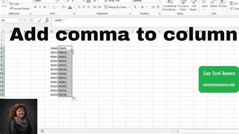 How To Insert Comma In Excel Youtube Riset