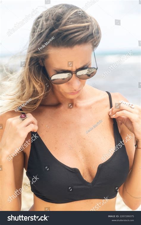Caucasian Woman Beautiful Sexy Blonde Hair Stock Photo Shutterstock