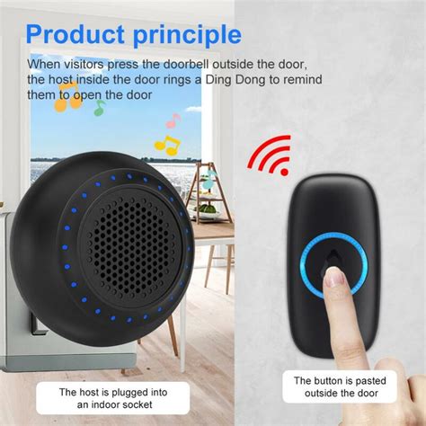 Smart Home Wireless Doorbell Waterproof Electronic Doorbell Receiver