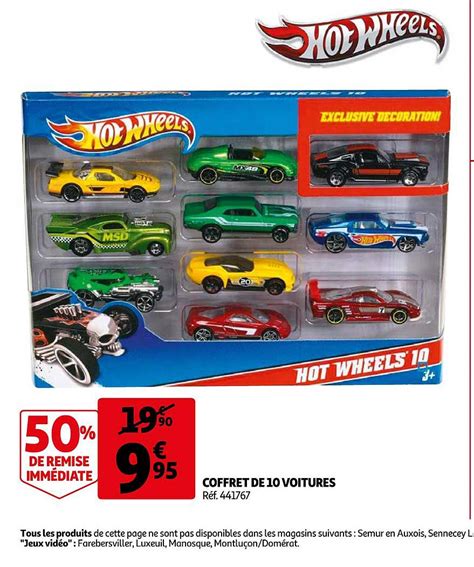 Promo Coffret De Voitures Hot Wheels De Remise Immédiate chez Auchan iCatalogue fr
