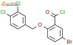 5 溴 2 3 4 二氯苄基 氧 苯甲酰氯 5 bromo 2 3 4 dichlorobenzyl oxy benzoyl