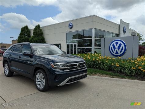 2021 Tourmaline Blue Metallic Volkswagen Atlas Cross Sport SE