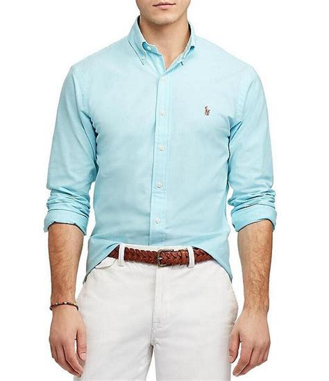 Polo Ralph Lauren Slim Fit Solid Stretch Oxford Long Sleeve Woven Shirt