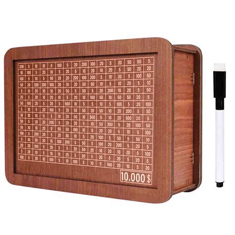 2025 New Wooden Money Saving Box Cash Wooden Savings Box Wooden Cash