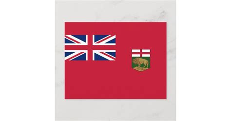 Flag of Manitoba Postcard | Zazzle