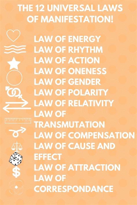 These Are The 12 Universal Laws Of Manifestation Find Out How To Use