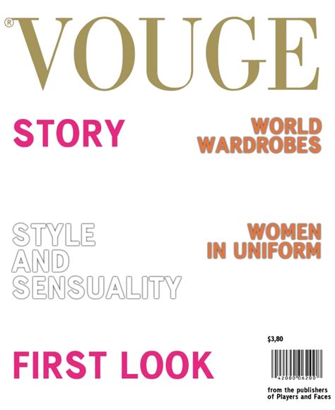 Transparent Vogue Cover Template