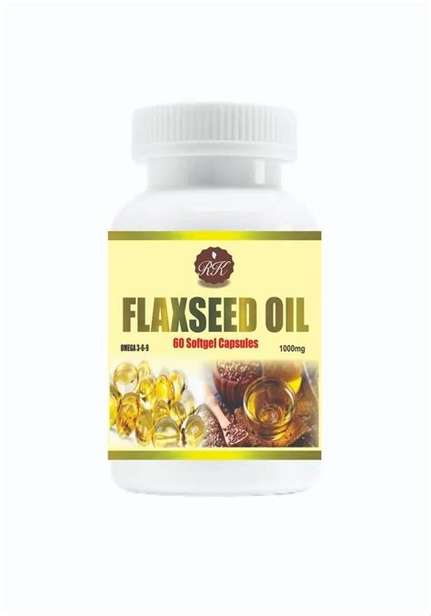 Rk Flaxseed Oil 500 Mg Capsules Non Prescription Treatment Heart Disease At Rs 120 Bottle In