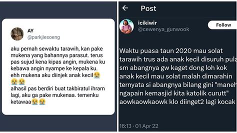 6 Cerita Lucu Netizen Ketika Shalat Tarawih Di Masjid Ini Bikin Ketawa