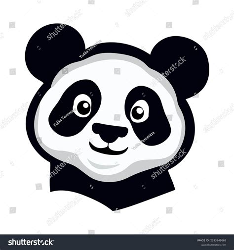 Panda Head Panda Vector Drawing Illustrator Stock Vector (Royalty Free ...