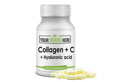 Collagen + C + Hyaluronic acid/60 capsules - Natural White Label