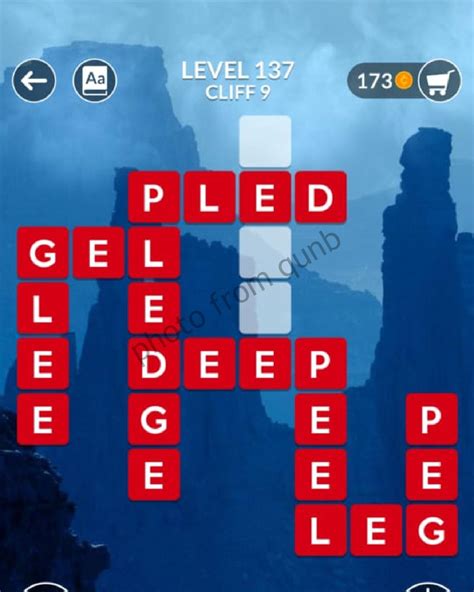 Wordscapes Level 137 Cliff 9 Answers