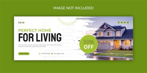 Premium Vector Flat Real Estate Facebook Cover Or Web Banner Template