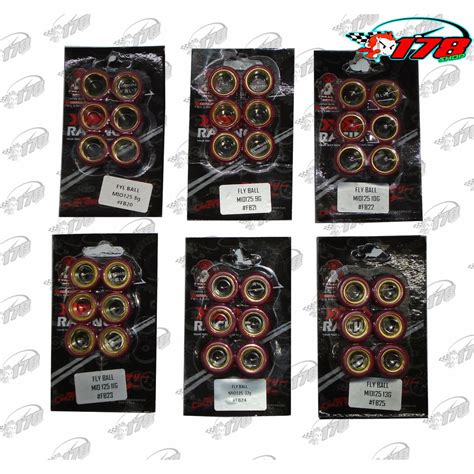 FLY BALL Mio I 125 Mio Soul I 125 Nmax 155 Aerox 155 8 13G 6pcs In Box