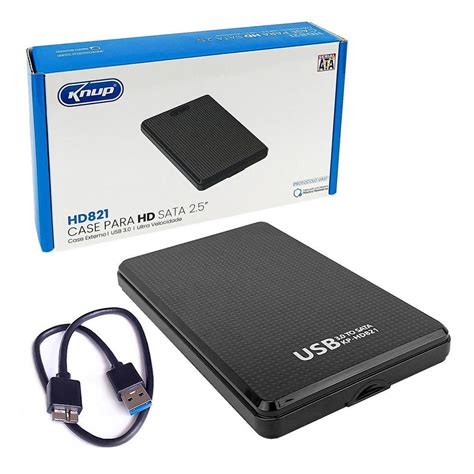 Case HD Notebook SSD Sata 25 USB 30 KaBuM