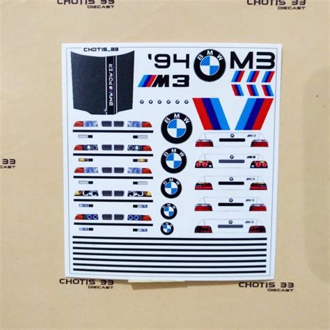 Jual Decal Striping Hot Wheels Hotwheels BMW M Detiling Lampu Shopee Indonesia