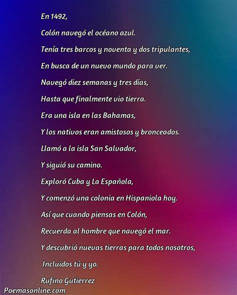 Poemas Sobre Crist Bal Colon Poemas Online