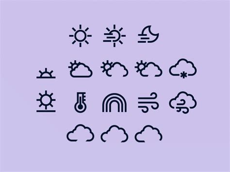 Animated weather icons by Samuel Golde for Icons8 on Dribbble