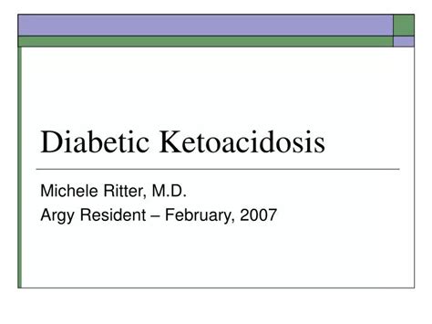 Ppt Diabetic Ketoacidosis Powerpoint Presentation Free Download Id