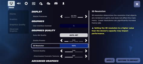 Fortnite Mobile Best Settings For High FPS Gaming