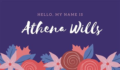 Free, printable, customizable name tag templates | Canva