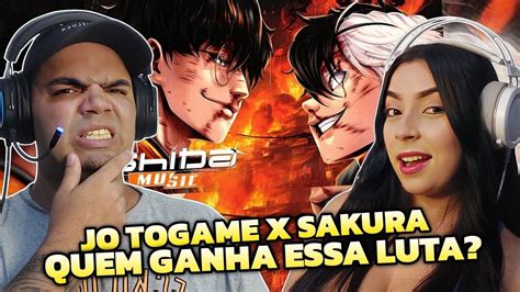 React Sakura Haruka Vs Jo Togame Mais Forte Wind Breaker Ishida