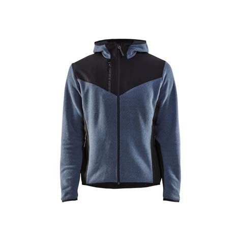 Veste Tricot E Avec Softshell Bleu Gu De Marine Fonc Blaklader