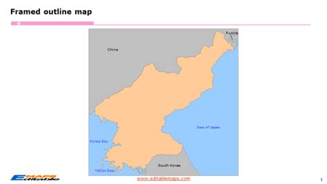 North Korea Map With Provinces And Cities Editable Powerpoint Maps