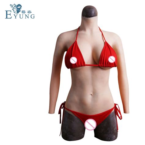 Eyung L Size Silicone E Cup Breast Form Crossdressing Suit With Sleeves