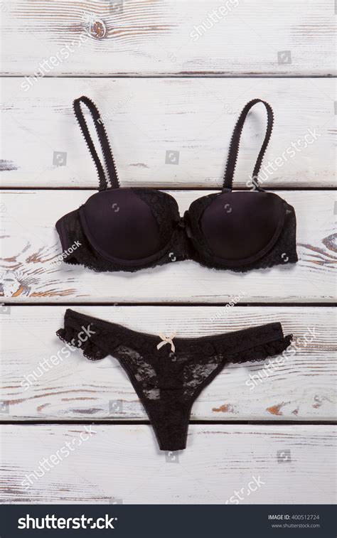 Set Lingerie Black Lace Underwear Stock Photo Shutterstock