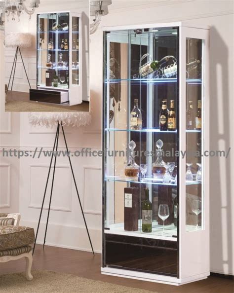 6 3ft Lockable Glass Display Cabinet With Led Lights Almari Kabinet