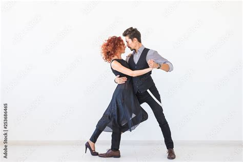 Social Dance Kizomba Tango Salsa People Concept Beautiful Couple