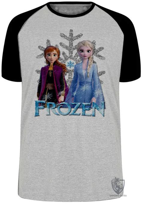 Emporio Dutra Camiseta Adulto Ou Infantil Frozen Anna Elsa