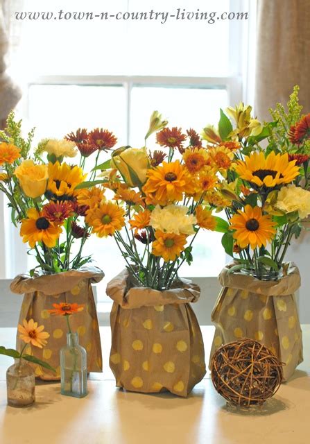 Easy Paper Bag Vases Town And Country Living