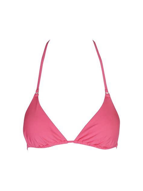 HOT STUFF Damen Bikinioberteil Triangel Solid Pink