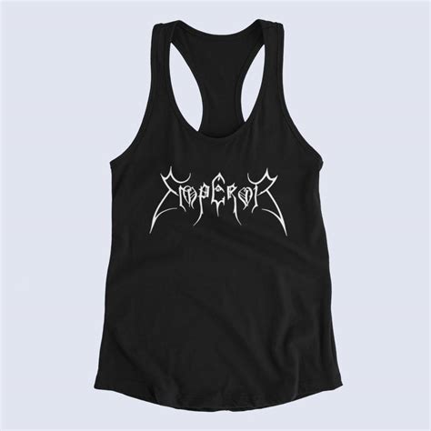 Emperor Tank Top Emperor Band Logo Black Tank Top Shirt Death Metal