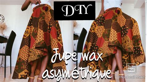 DIY COMMENT COUDRE UNE JUPE WAX ASYMETRIQUE SANS PATRON AVEC POCHES