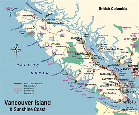 Vancouver island camping map - Camping vancouver island map (British ...