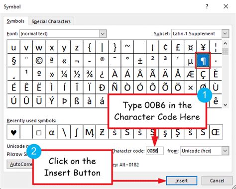 ¶ How to Type Pilcrow or Paragraph Symbol in Word/Excel (on Keyboard ...