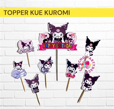 Jual Topper KUROMI Topper Kue Sanrio Kuromi Di Seller ChochoGrosir